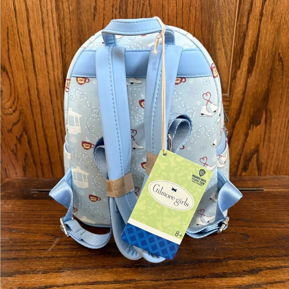 Loungefly Gilmore Girls Backpack WB Tour Exclusive Christmas Winter - Picture 3 of 5
